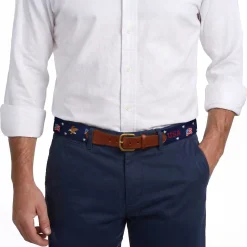 Americana Pattern Belt (Dark Navy)