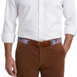 American Flag Belt (Antique Blue)