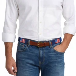 American Flag Belt (Classic Navy)