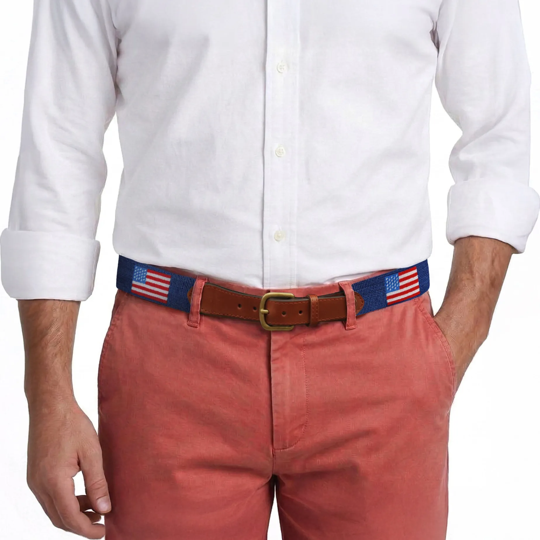 American Flag Belt (Classic Navy)