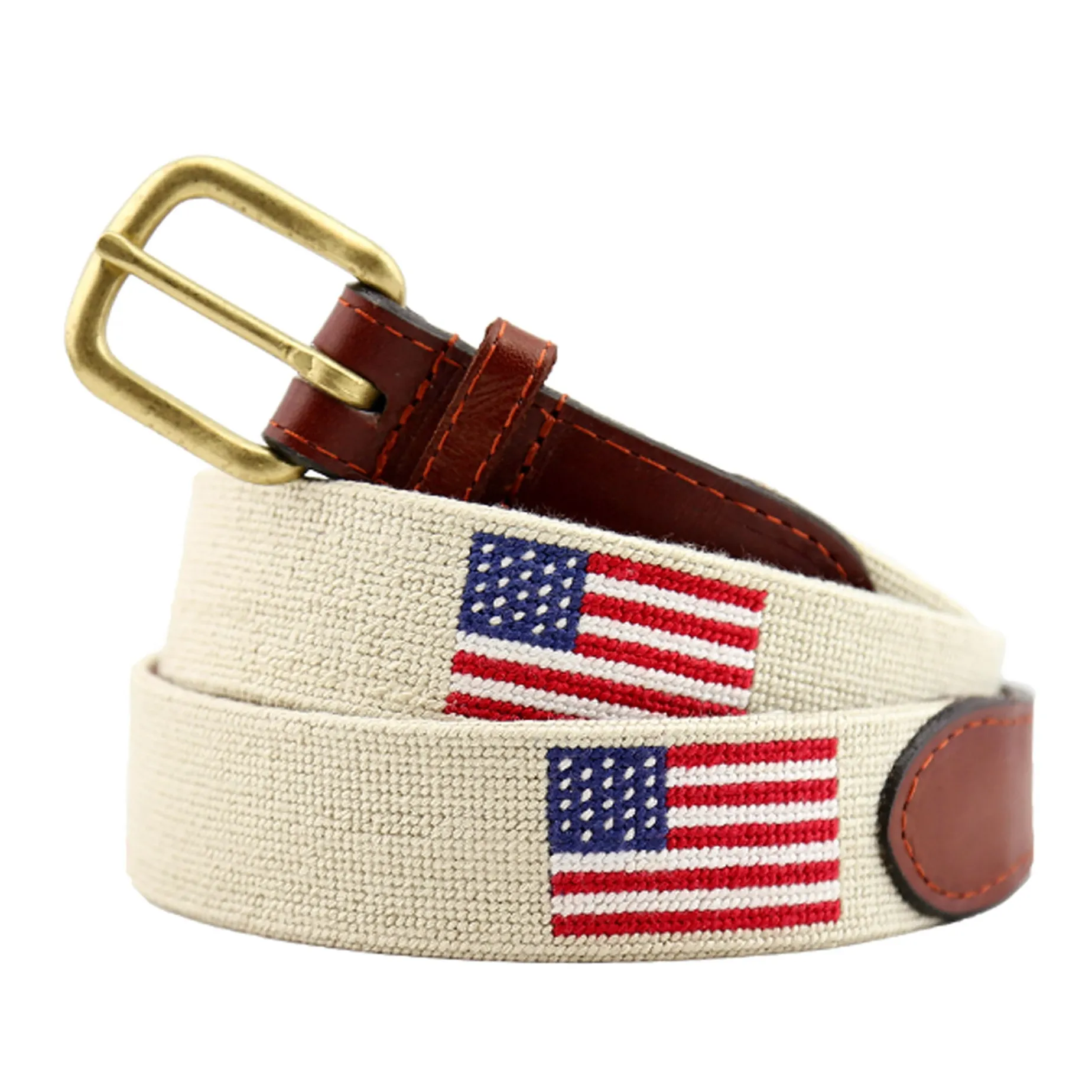 American Flag Belt (Light Khaki)