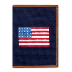 American Flag Passport Case (Dark Navy)
