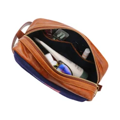 American Flag Toiletry Bag (Dark Navy)