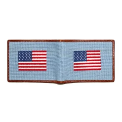 American Flag Wallet (Antique Blue)