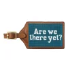 Are We There Yet Luggage Tag (Dark Turquoise)