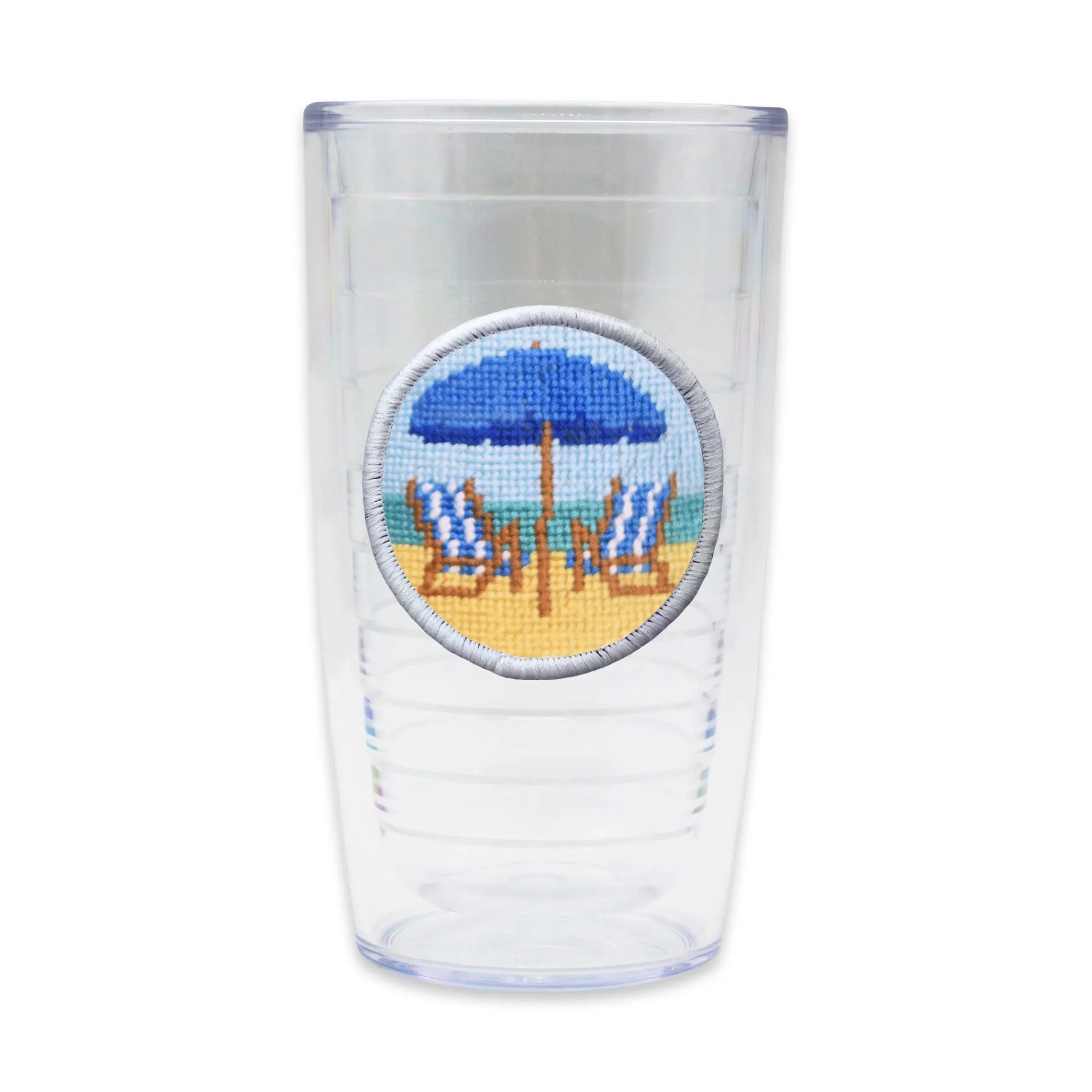 Beach Chairs Scene Tumbler (Cobalt Chairs)