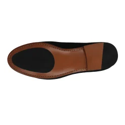 Brown Herringbone Belgian Loafers