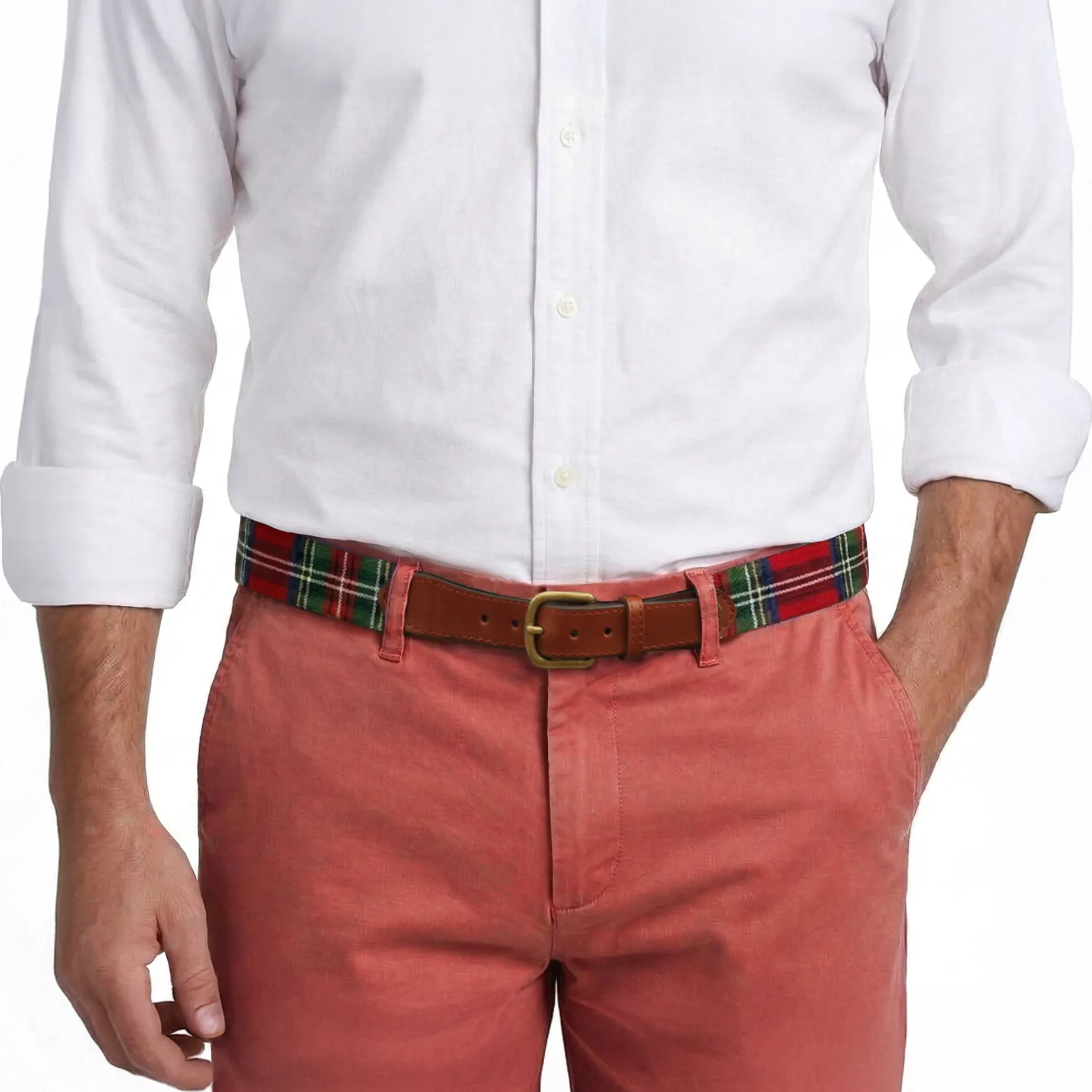 Christmas Plaid Belt