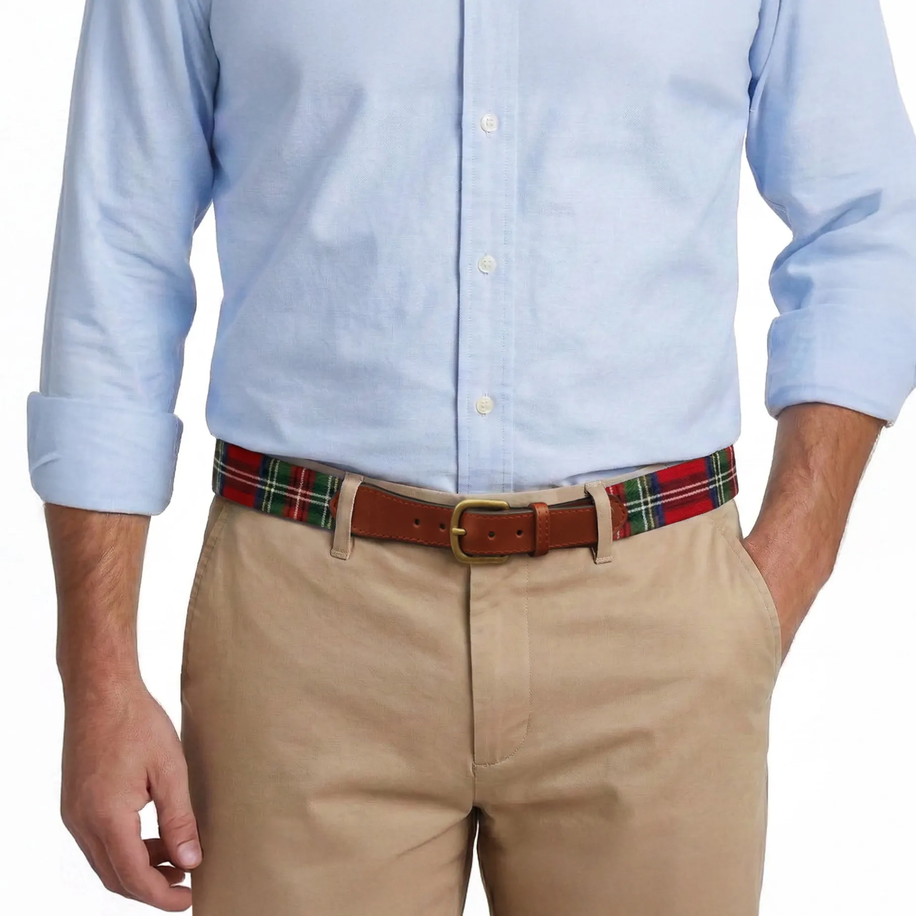 Christmas Plaid Belt