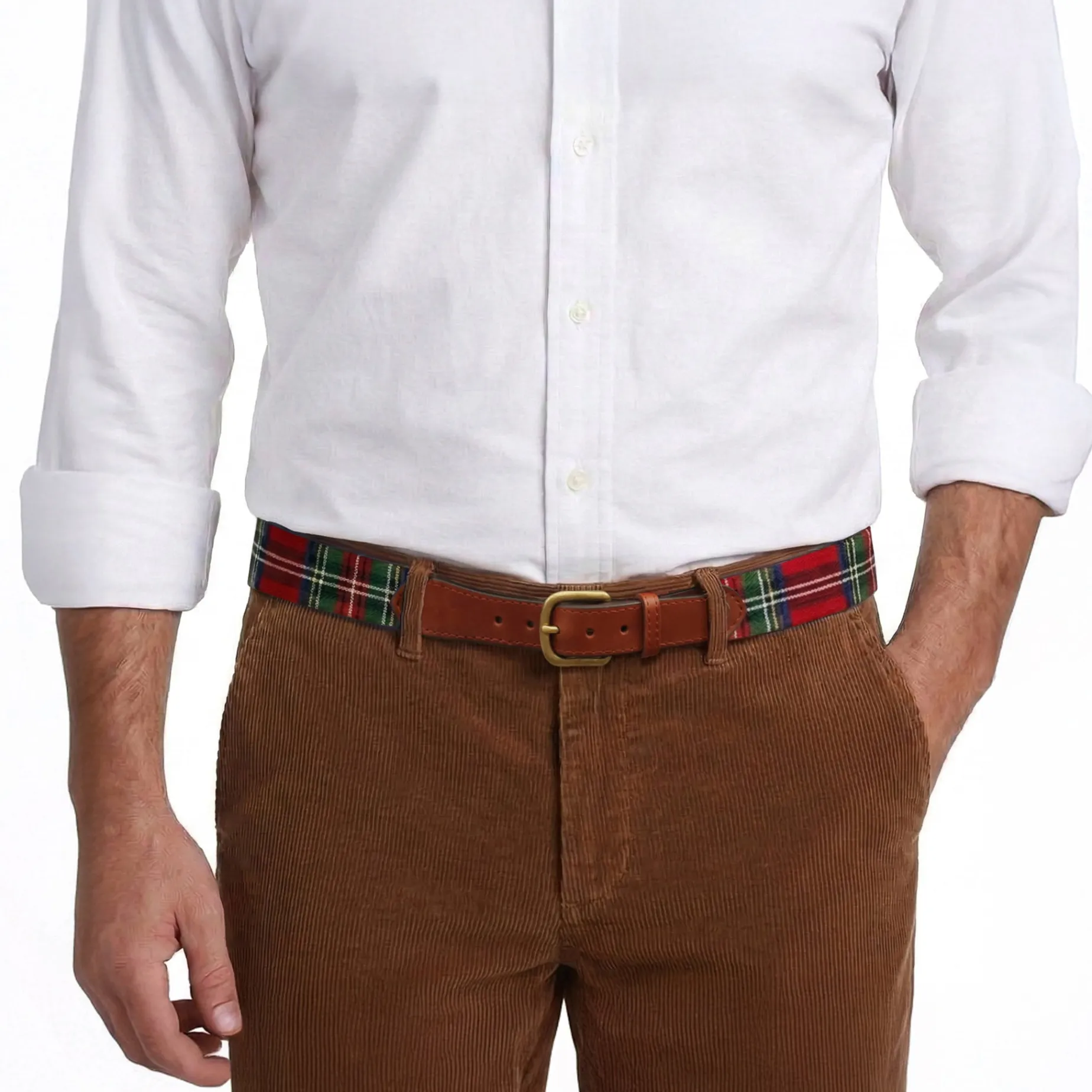 Christmas Plaid Belt