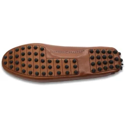 Clemson Surcingle Driving Shoes (Purple-Orange) (Chestnut Leather-Logo)