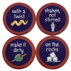 Cocktail Orders Coasters (Dark Navy)