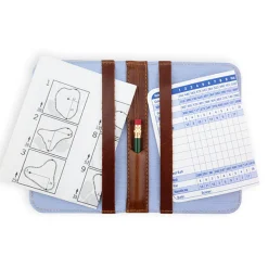 Crossed Clubs Golf Scorecard Holder (Classic Navy)