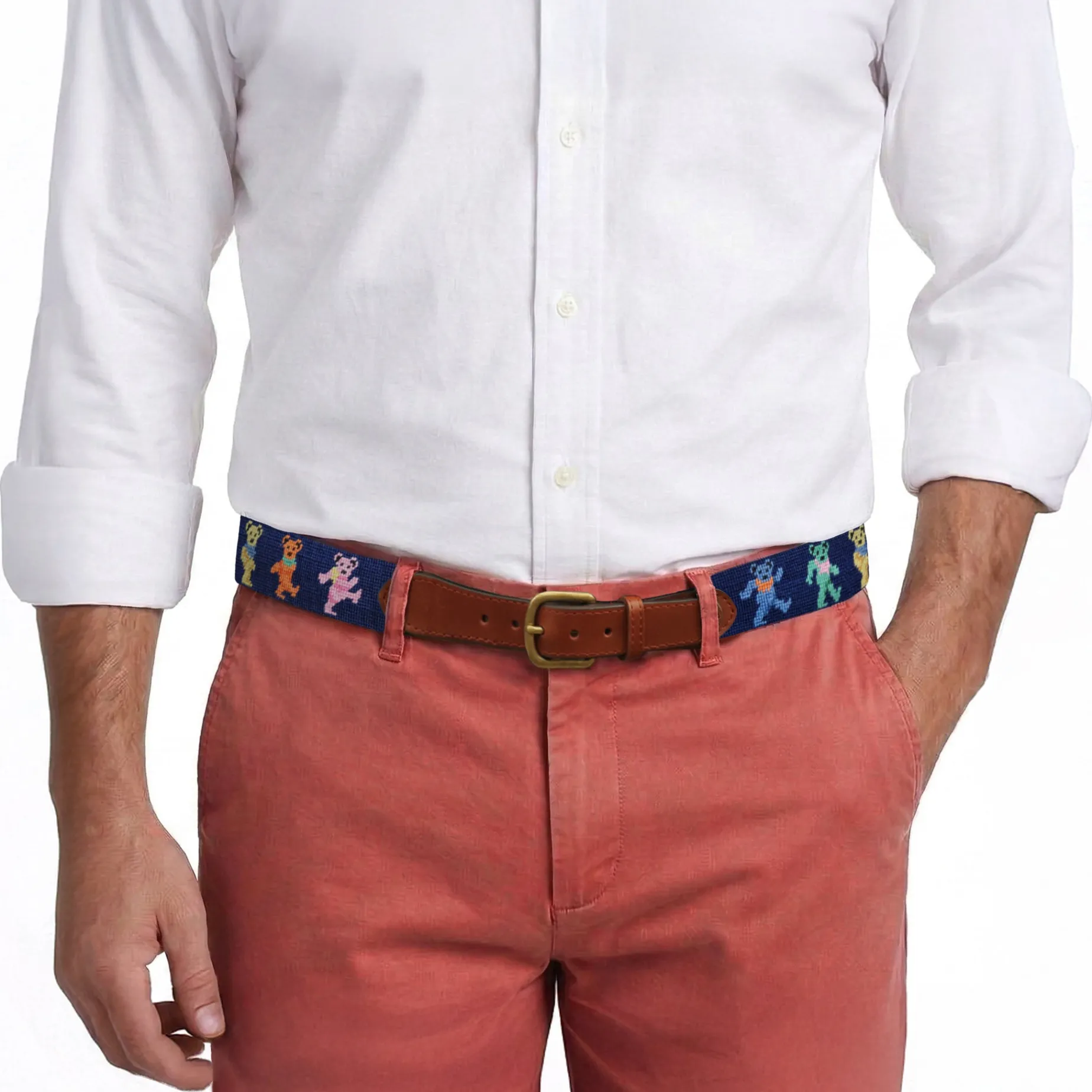 Dancing Bears Belt (Dark Navy)