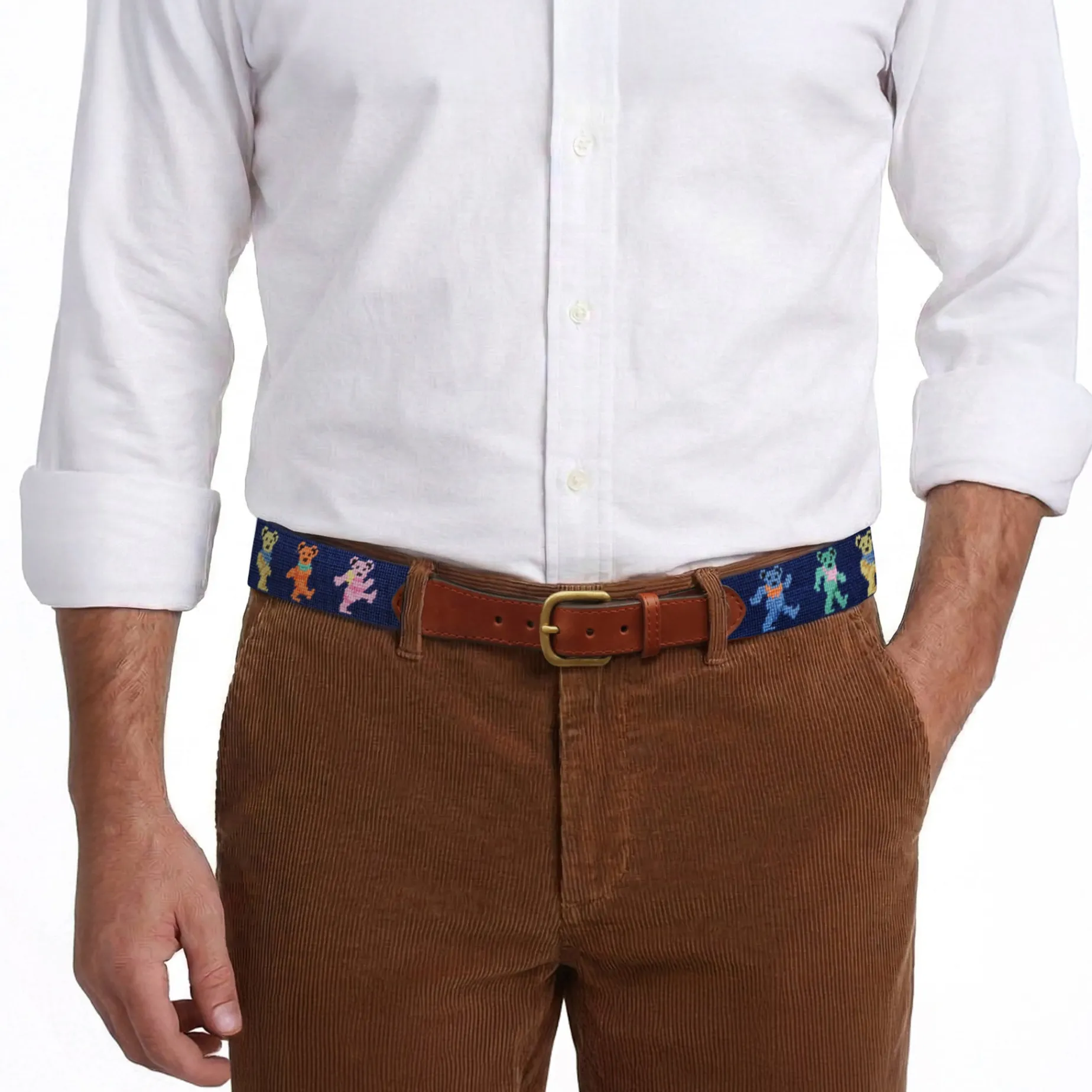 Dancing Bears Belt (Dark Navy)