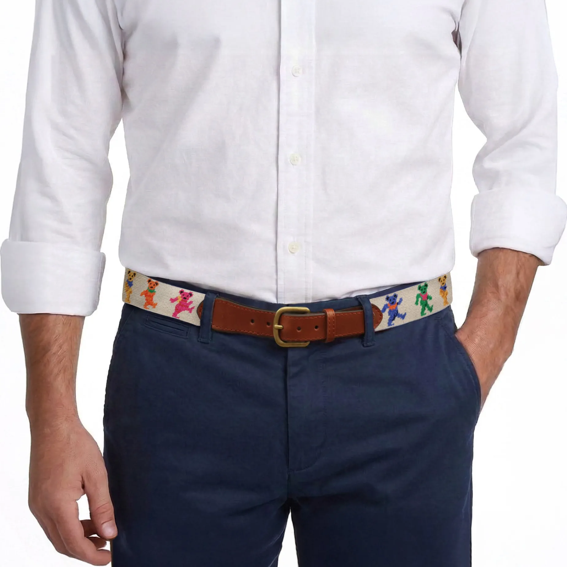 Dancing Bears Belt (Oatmeal)