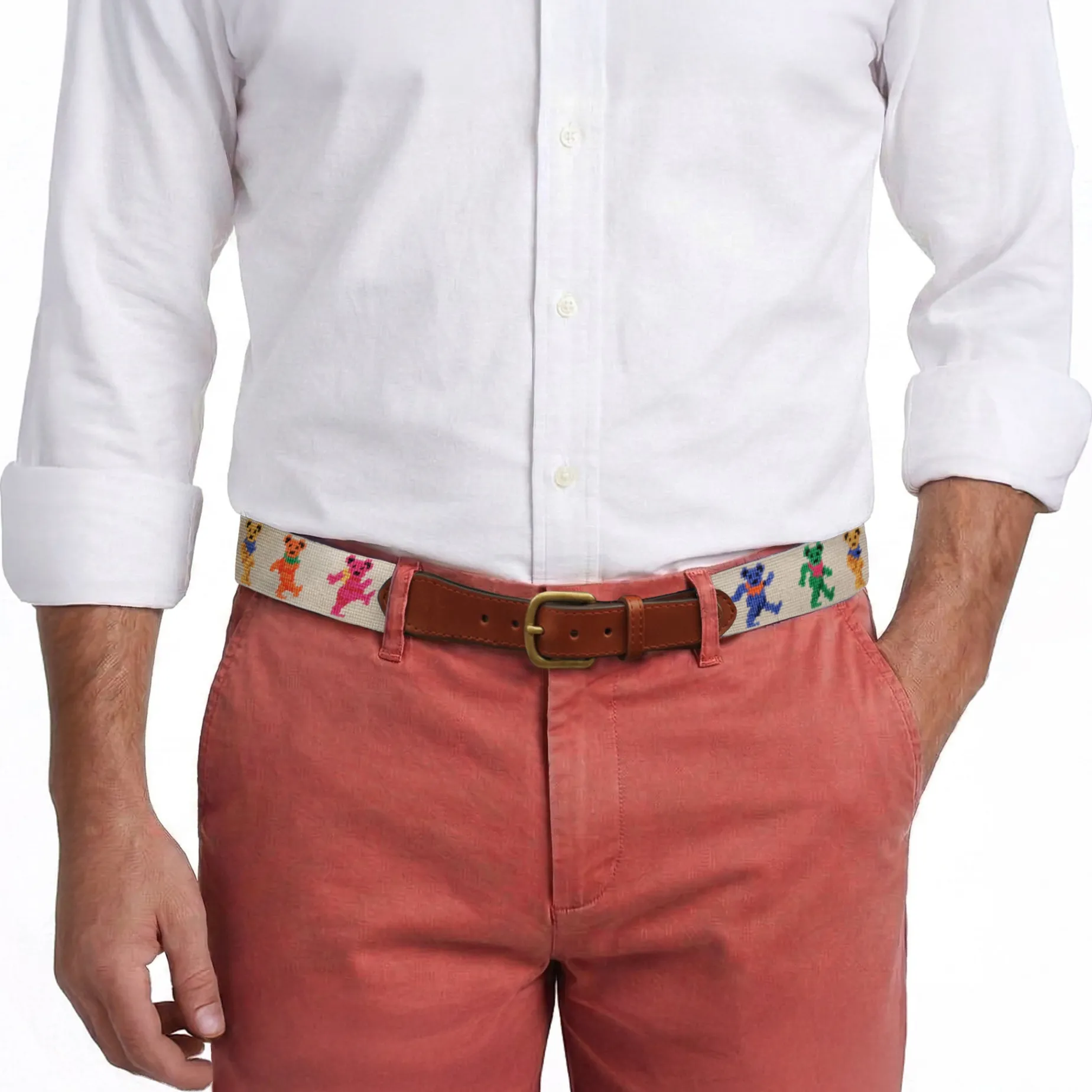 Dancing Bears Belt (Oatmeal)