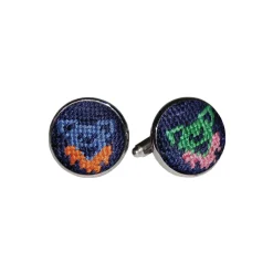 Dancing Bears Cufflinks (Dark Navy)