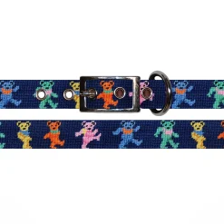 Dancing Bears Dog Collar (Dark Navy)