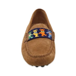 Dancing Bears Driving Shoes (Dark Navy) (Cognac Suede)