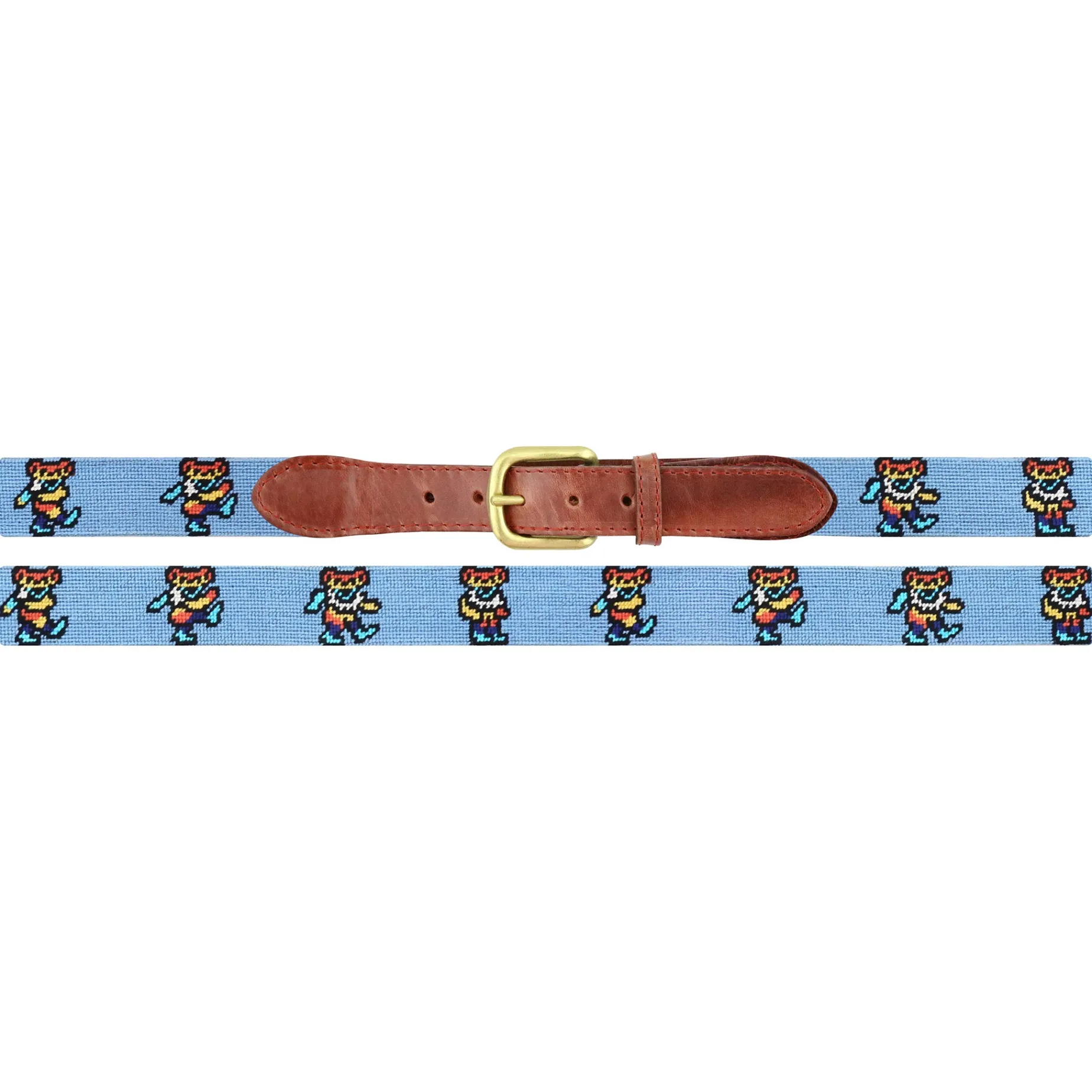 Dancing Bears Tie Dye Belt (Light Blue)
