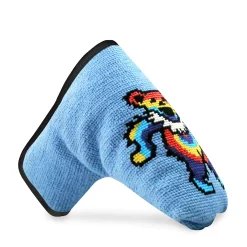 Dancing Bear Tie Dye Putter Headcover (Light Blue)