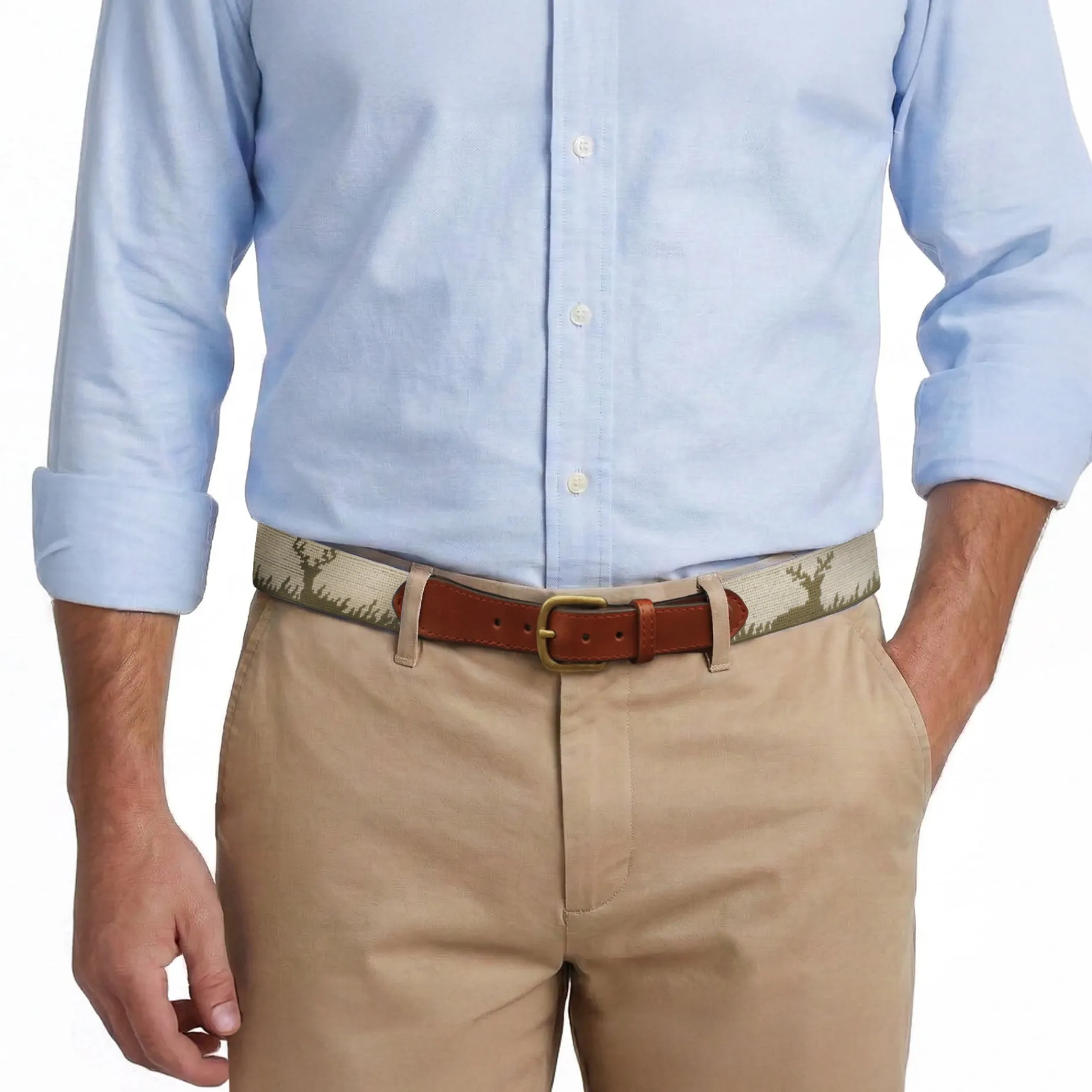 Deer Hunting Belt (Light Khaki)