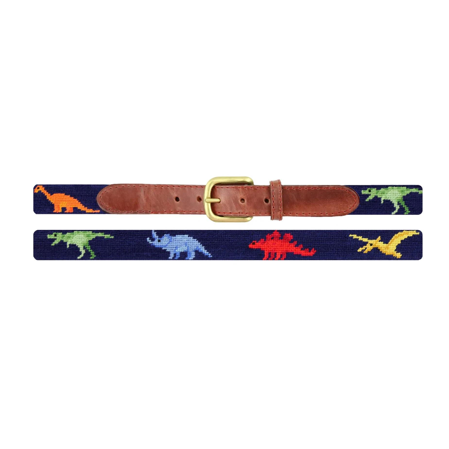 Dinosaurs Children's Belt (Dark Navy)