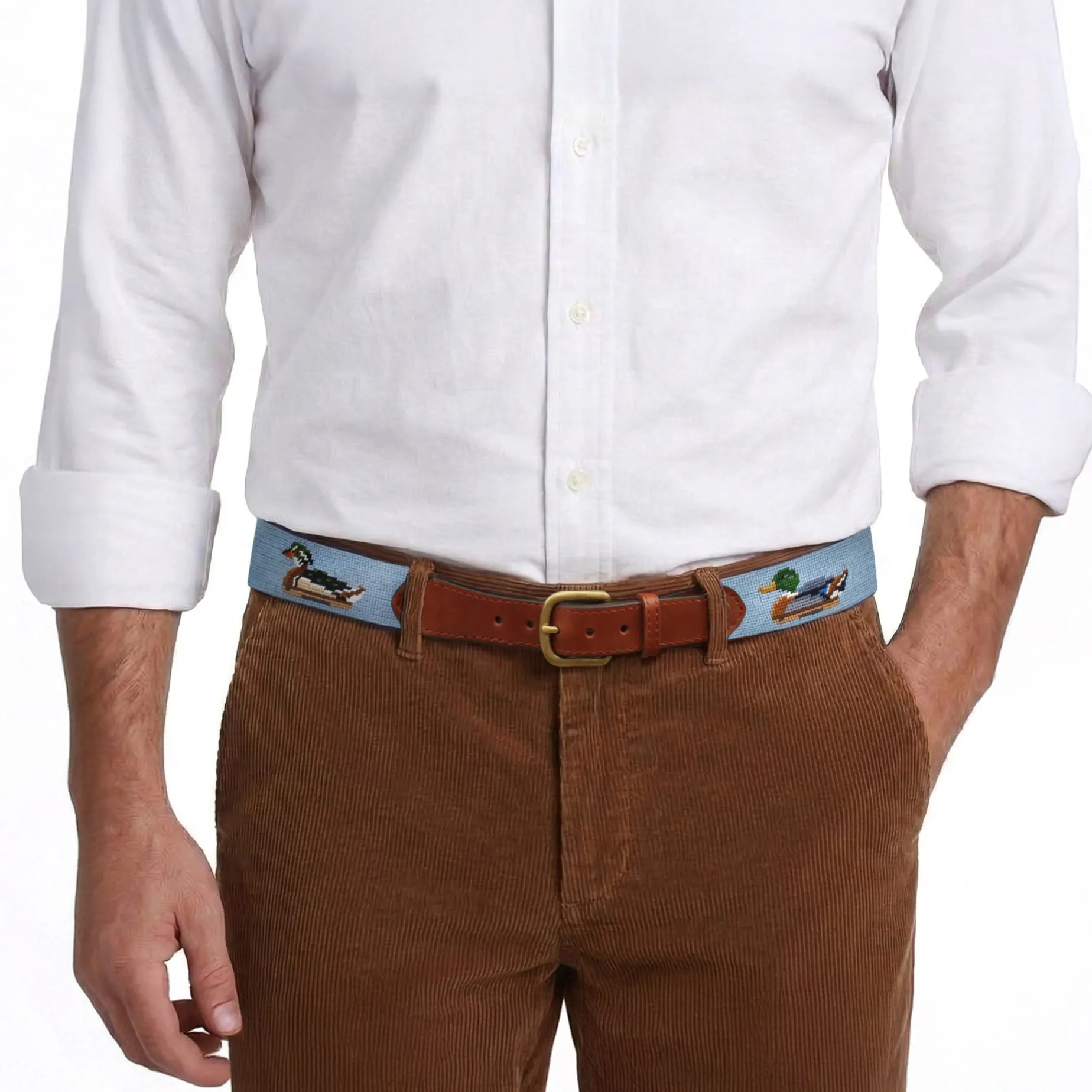 Duck Decoys Belt (Antique Blue)
