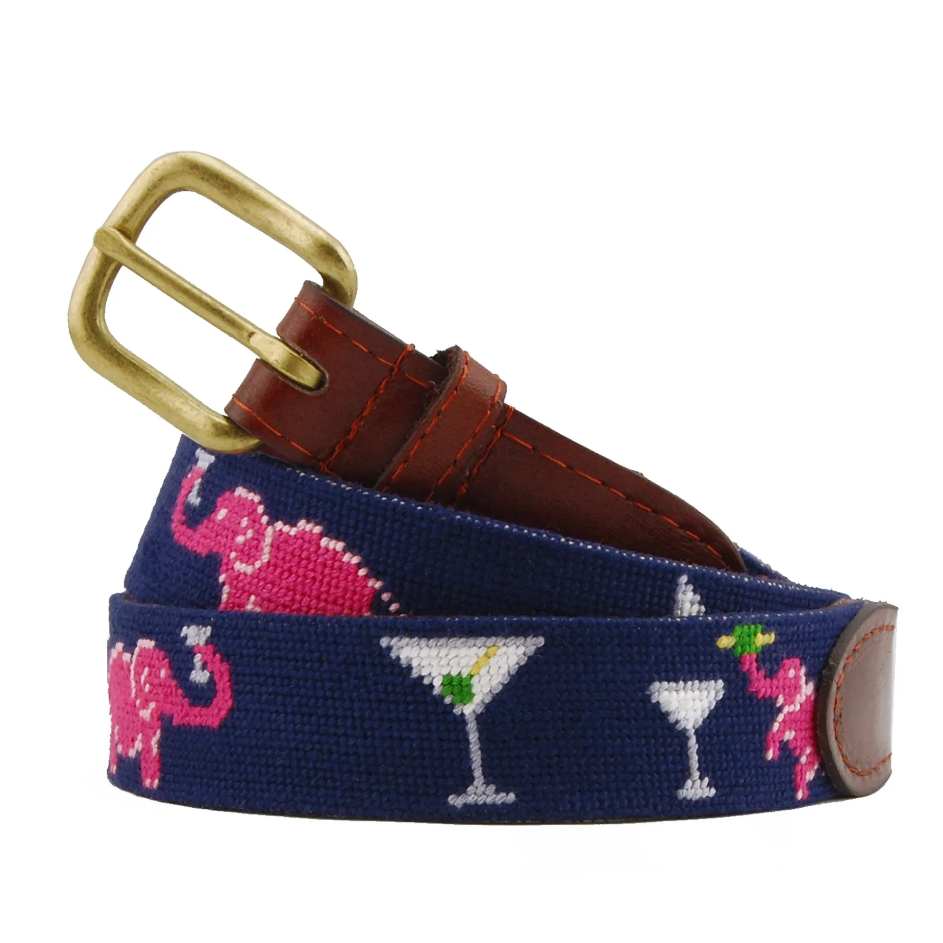 Elephant Martini Belt (Dark Navy)