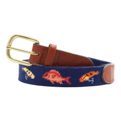 Fish and Tackle Children's Belt (Dark Navy)