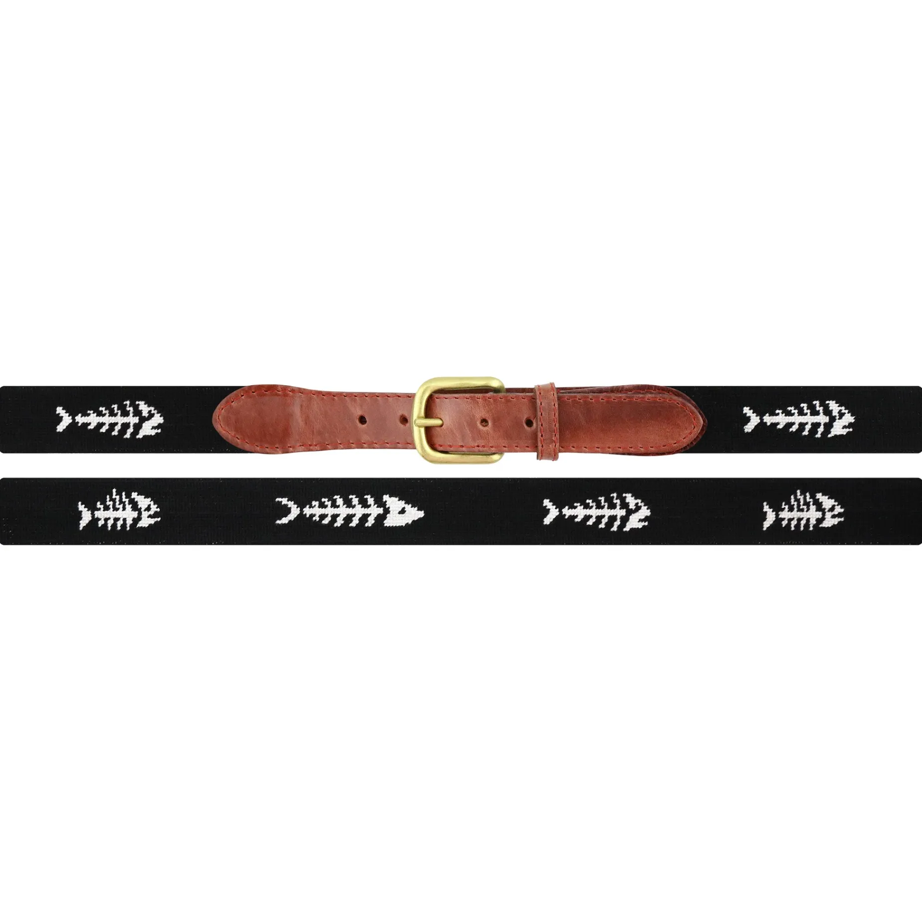 Fishbones Belt (Black) (Final Sale)