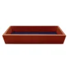 Fishing Flies Pattern Valet Tray (Dark Navy) (Chestnut Wood)