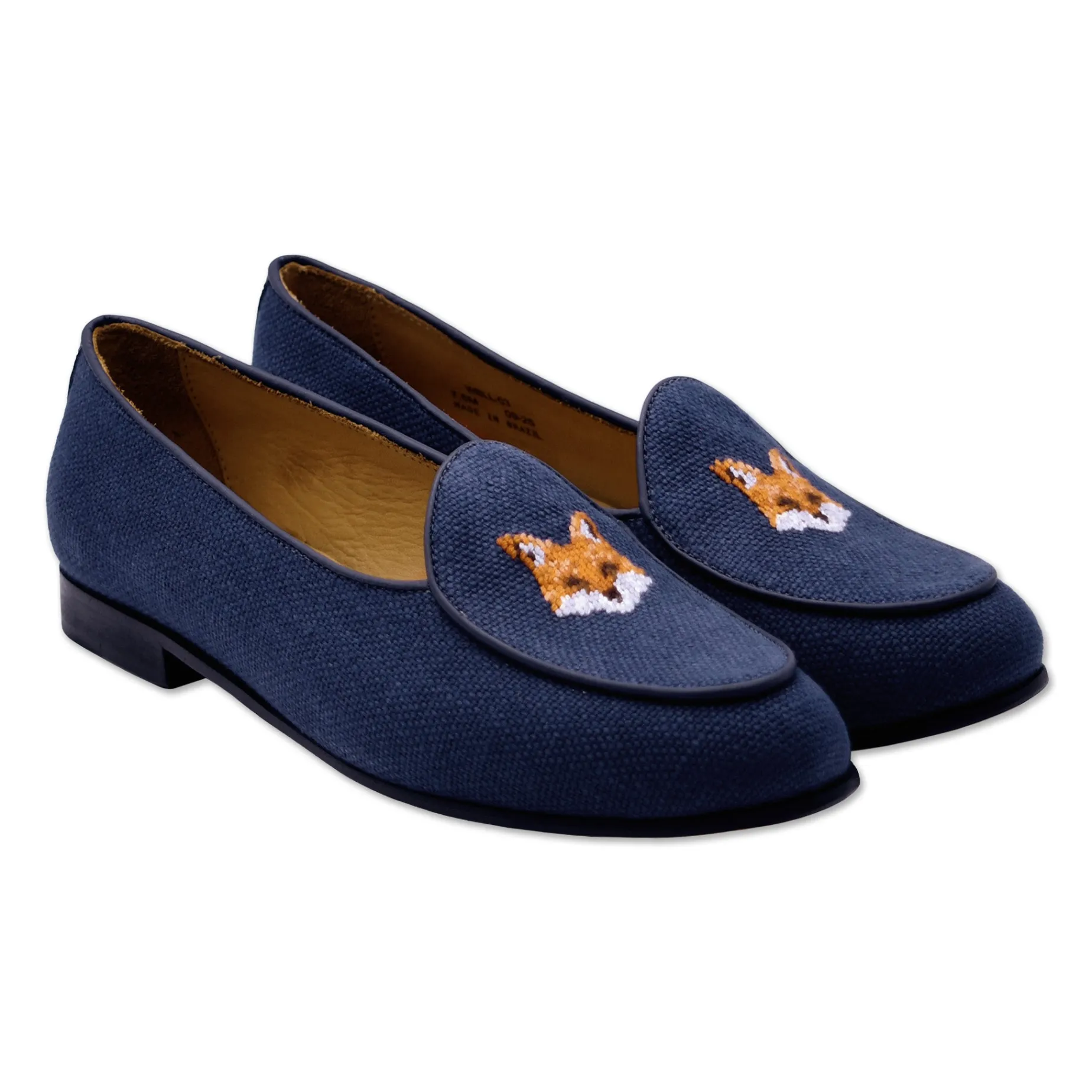 Fox Head Women's Linen Belgian Loafers (Navy Linen)