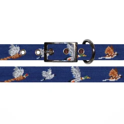 Game Birds Dog Collar (Classic Navy)