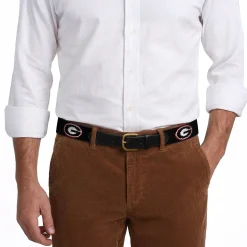 Georgia G Belt (Black) (Black Leather)