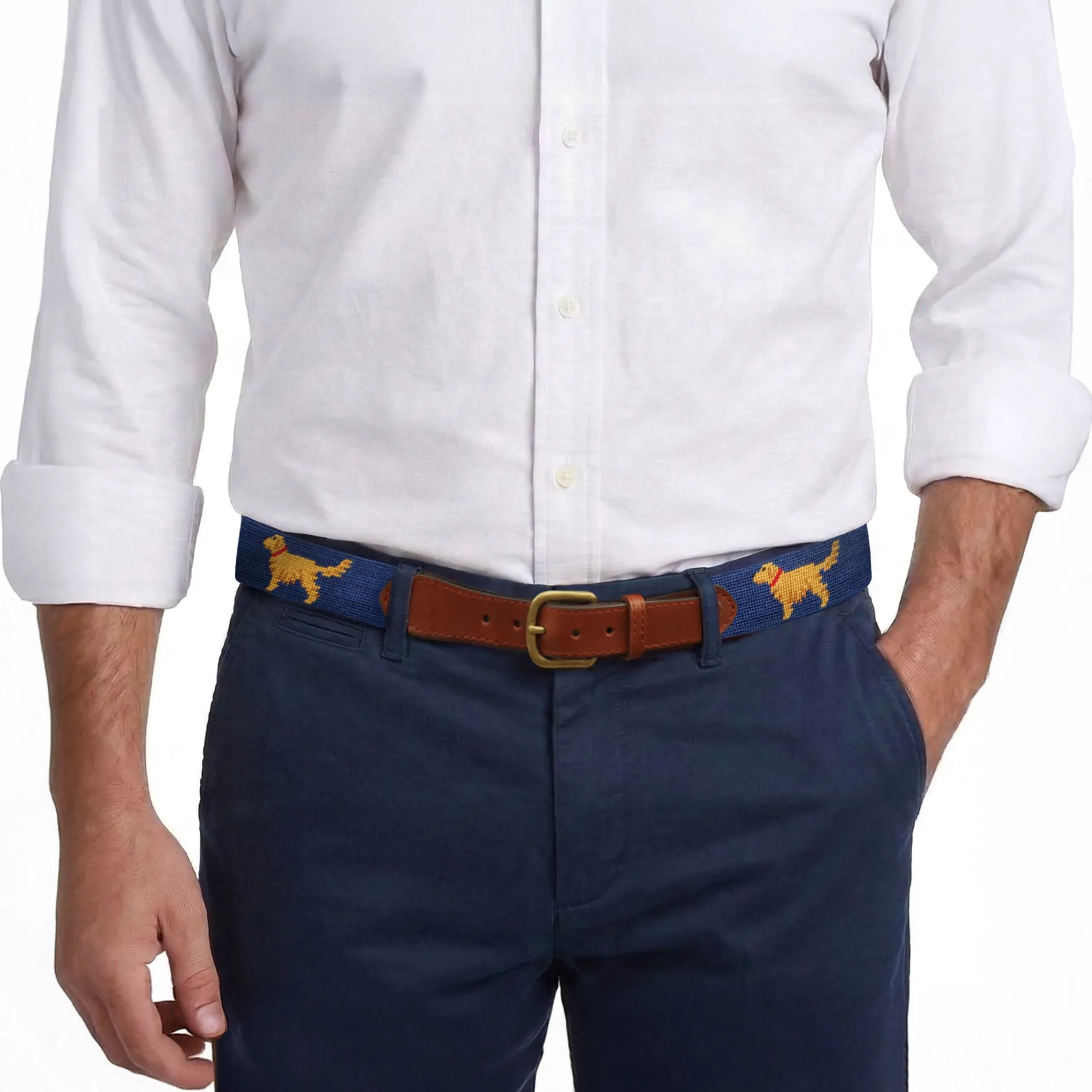 Golden Retriever Belt (Classic Navy)