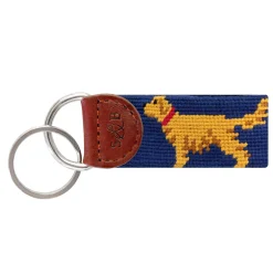 Golden Retriever Key Fob (Classic Navy)