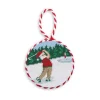 Golfing Santa Ornament