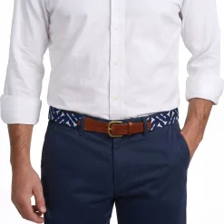 Golf Tee Pattern Belt (Dark Navy)