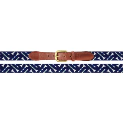 Golf Tee Pattern Belt (Dark Navy)