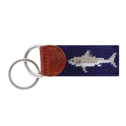 Great White Shark Key Fob (Dark Navy)