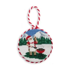 Grilling Santa Ornament