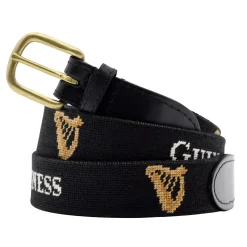 Guinness Belt (Black) (Black Leather)