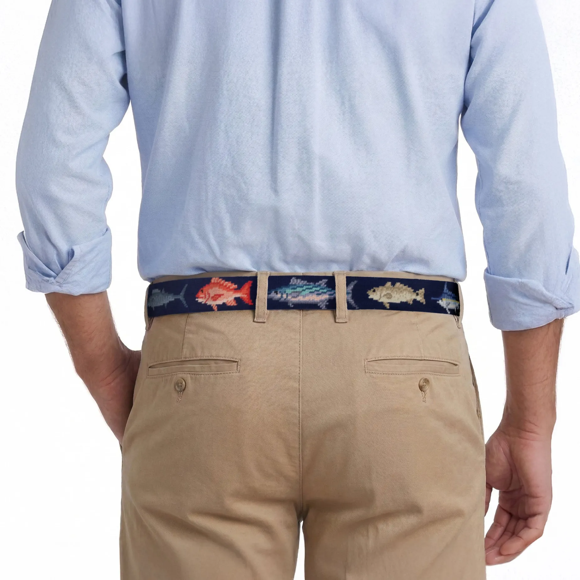 Gulf Coast Fish Belt (Dark Navy)