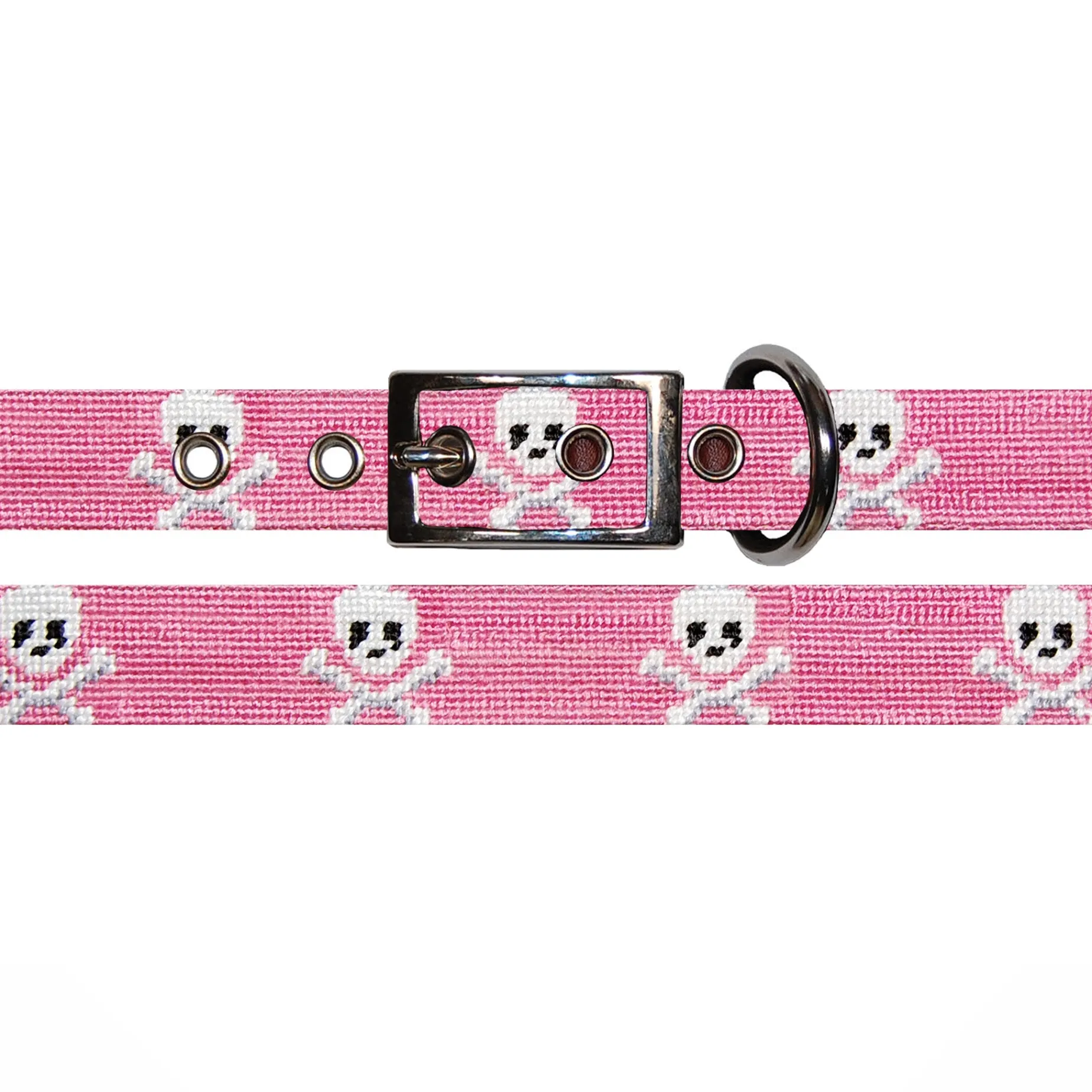 Jolly Roger Dog Collar (Pink)