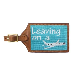 Leaving on a Plane Luggage Tag (Teal)