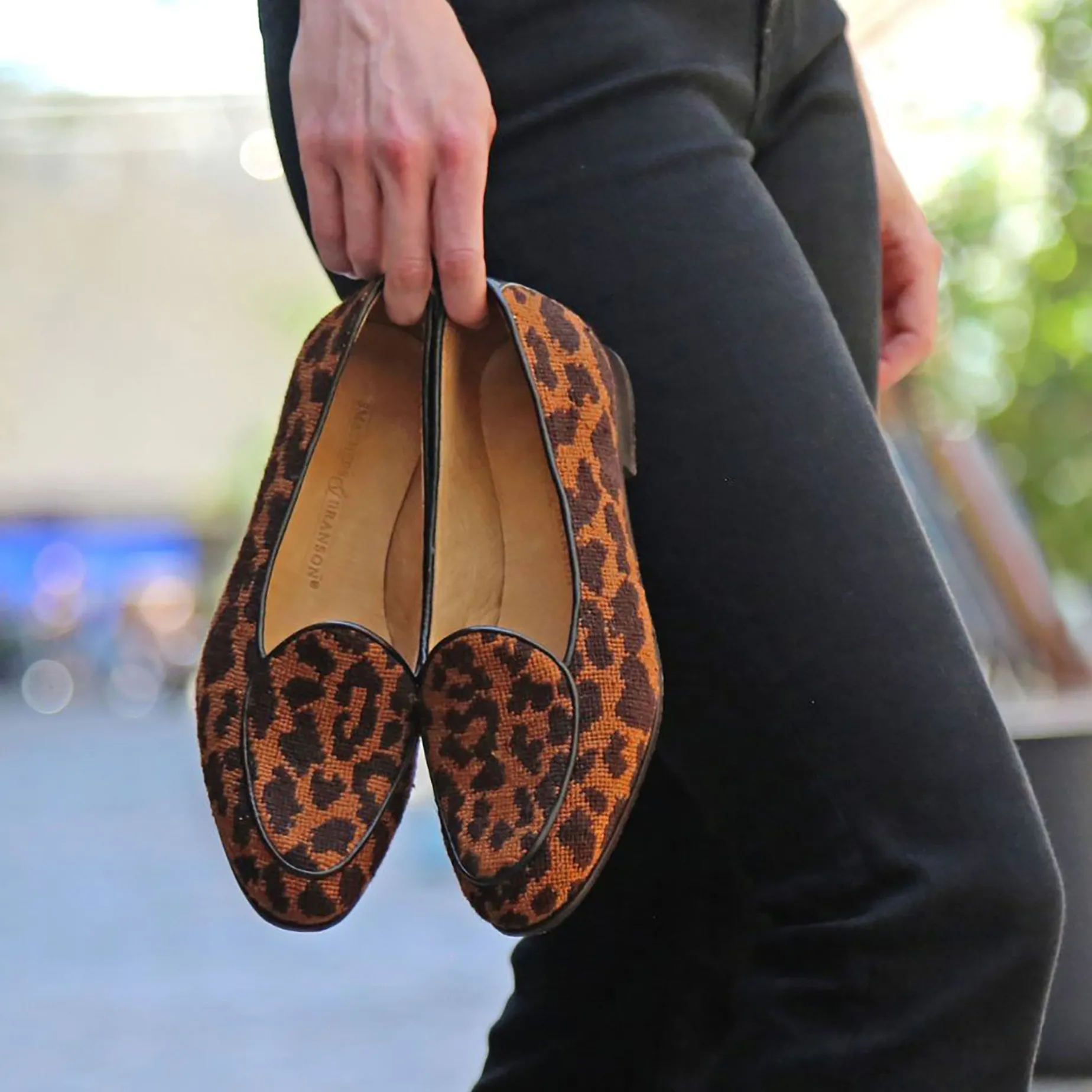 Leopard Women's Belgian Loafers