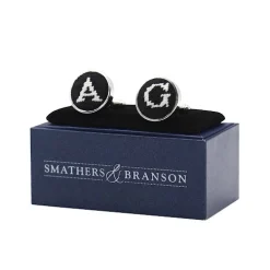 Letter Cufflinks (Black)