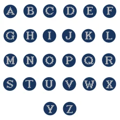 Letter Cufflinks (Blueberry)